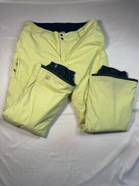Columbia Omni-Tech insulated snow pants pastel yellow women’s XL